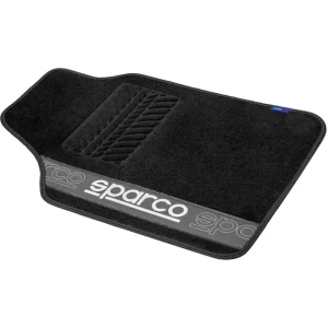Set 4 tappetini neri e grigi per auto sparco in moquette Offerta